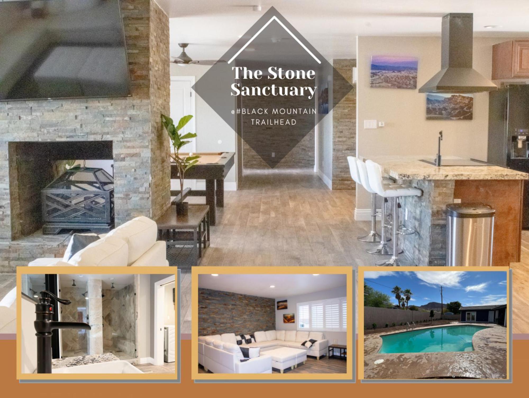 Lux Private Home - Pool, Billiards, 8 Smart Tvs, Board Games, Cotton Bedding - The Stone Sanctuary At Mccullough Hills Trailhead Лас-Вегас Экстерьер фото